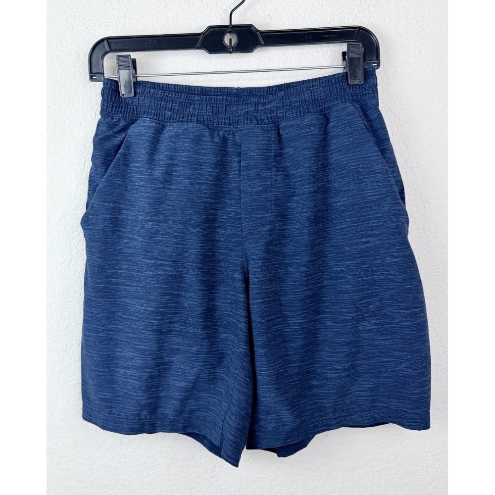 Lululemon Pace Breaker Shorts Mens S Navy Blue Out Of Mind Liner 7" Athletic Gym